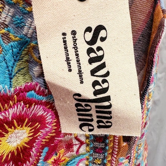 Savanna Jane South Beach Embroidered Top Size Small - Picture 12 of 14